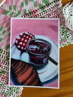Strawberry Jam and Croissant
